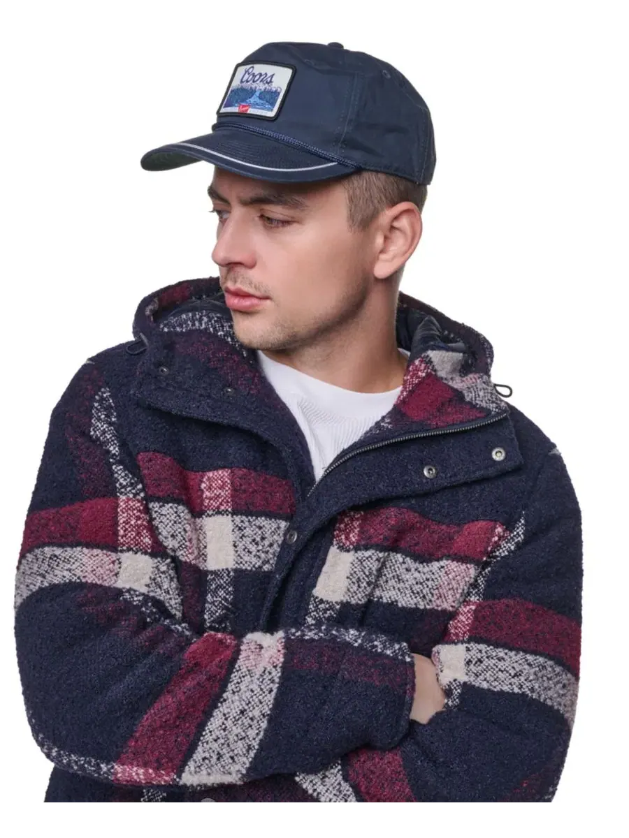 Куртка с капюшоном, фланелевая, из шерстяного бленда Levi's — изображение 4 из 5, темно-синий