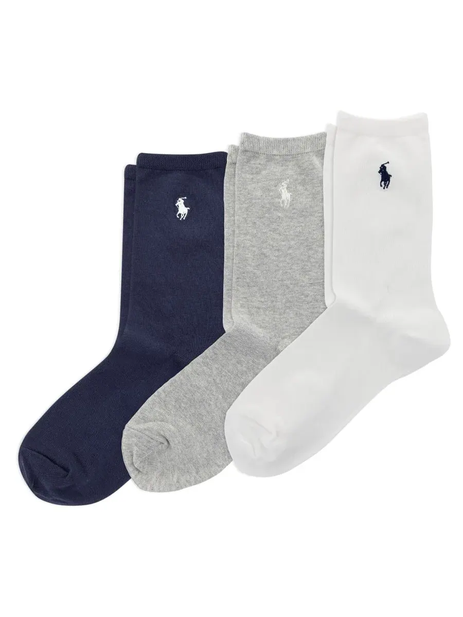 Комплект носков с гладким швом, 3 пары Polo Ralph Lauren
