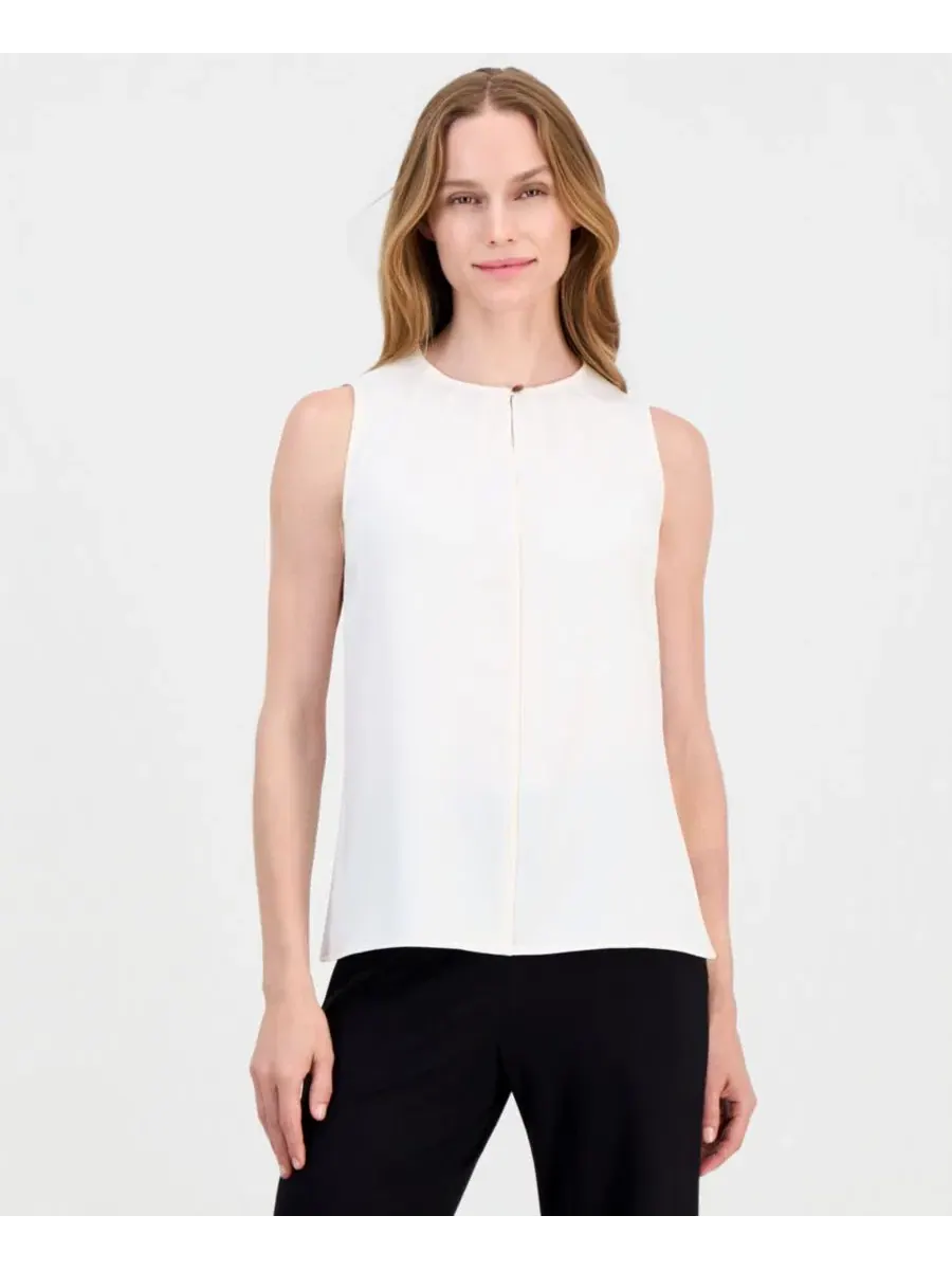 Блузка без рукавов с вырезом капля Anne Klein