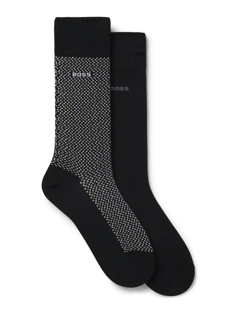Мужские носки с кубическим узором, 2 шт Hugo Boss