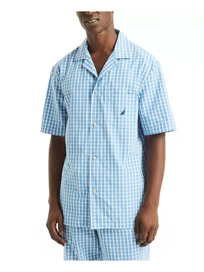Мужская пижамная рубашка Crafted Plaid Camp Sleep Nautica