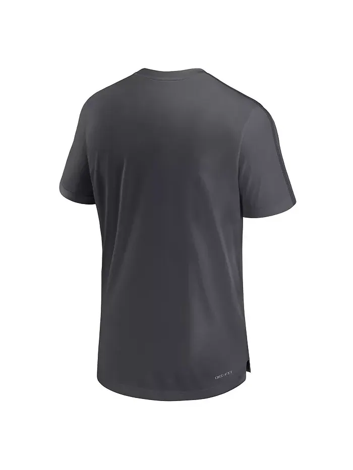 Мужская футболка Michigan Wolverines 2024 Sideline Coach Performance Top Jordan — изображение 4 из 5, темно-синий