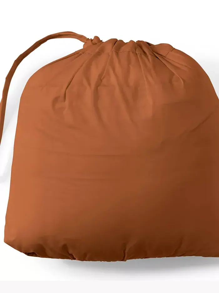 Женская утепленная пуховая безрукавка Petite Wanderweight Packable Lands' End — изображение 4 из 4, оранжевый
