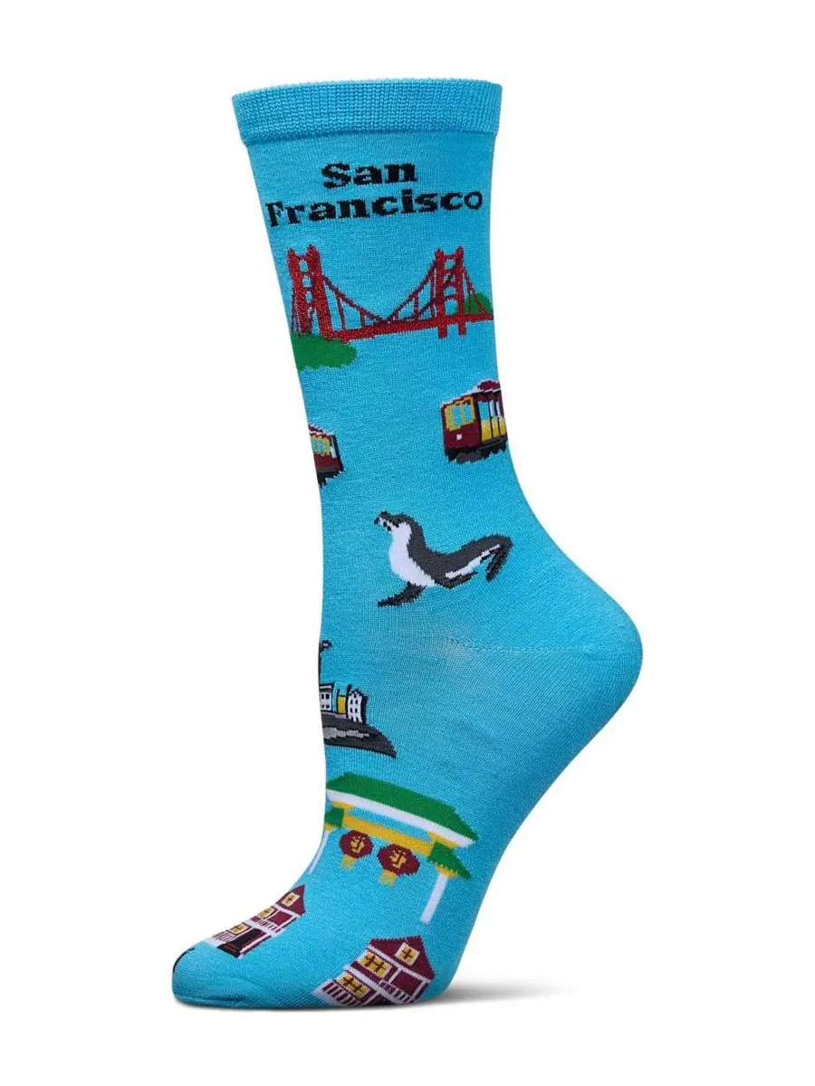 Женские носки San Francisco Rayon From Crew Socks MeMoi
