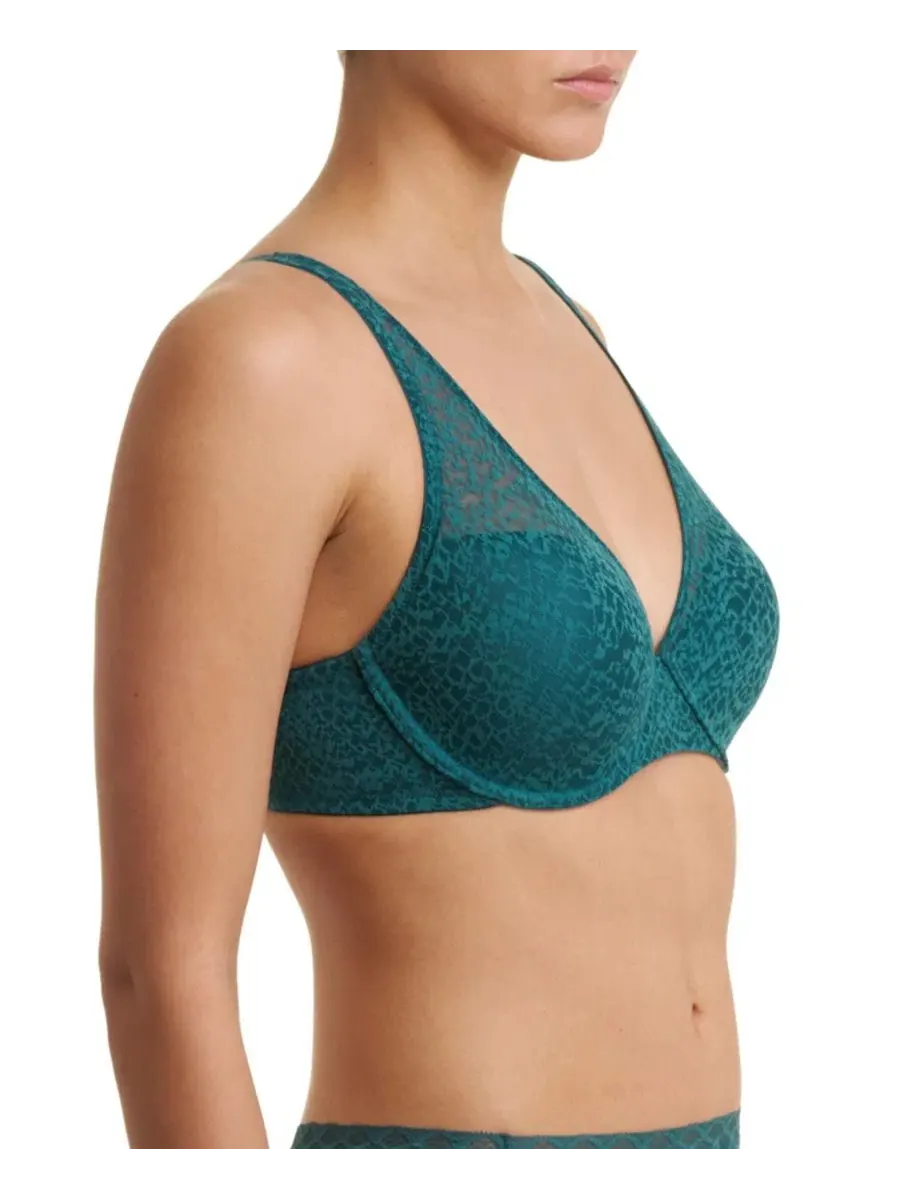 Бюстгальтер T-Shirt с кружевом Pretty Smooth Lacey Natori — изображение 2 из 5, синий