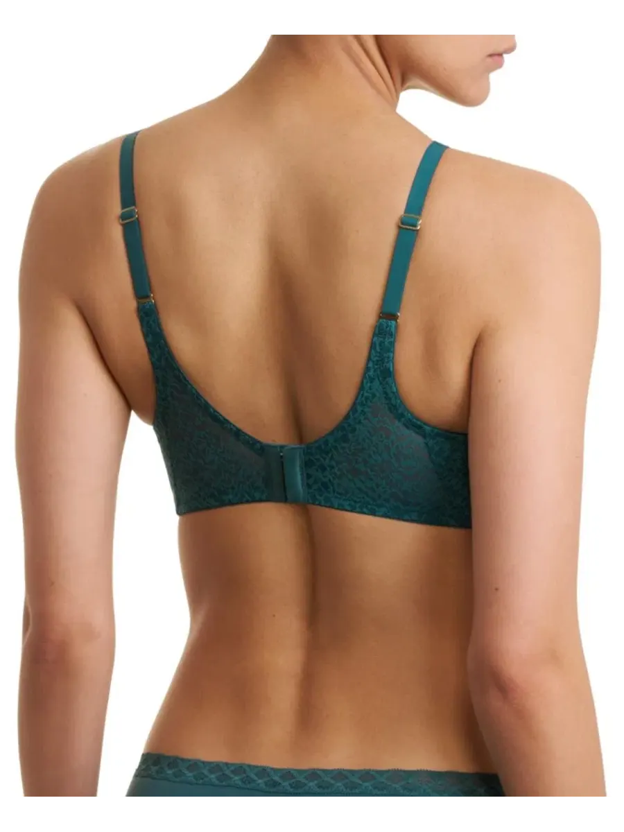 Бюстгальтер T-Shirt с кружевом Pretty Smooth Lacey Natori — изображение 3 из 5, синий