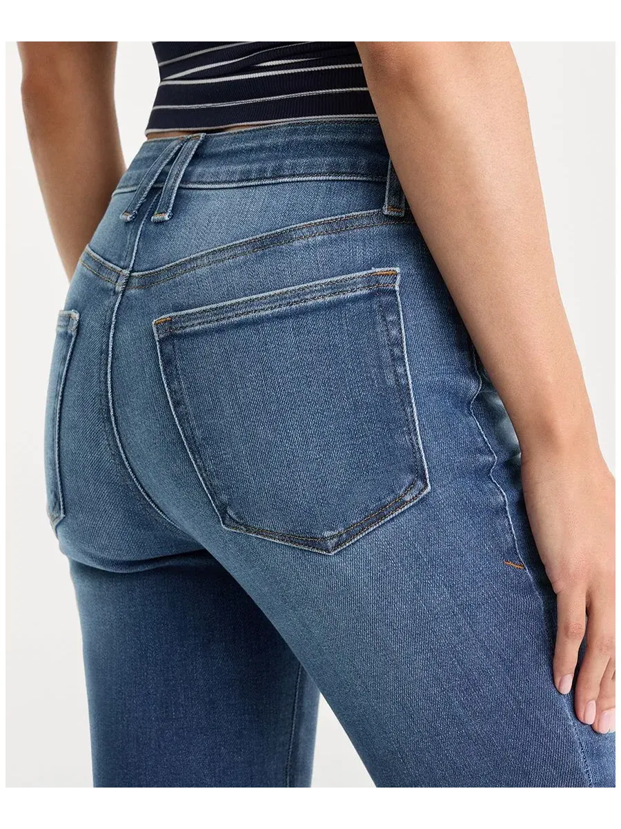 Джинсы клеш женские с удлиненной посадкой Soft Tech Good Legs Flare Good American — изображение 6 из 6, индиго