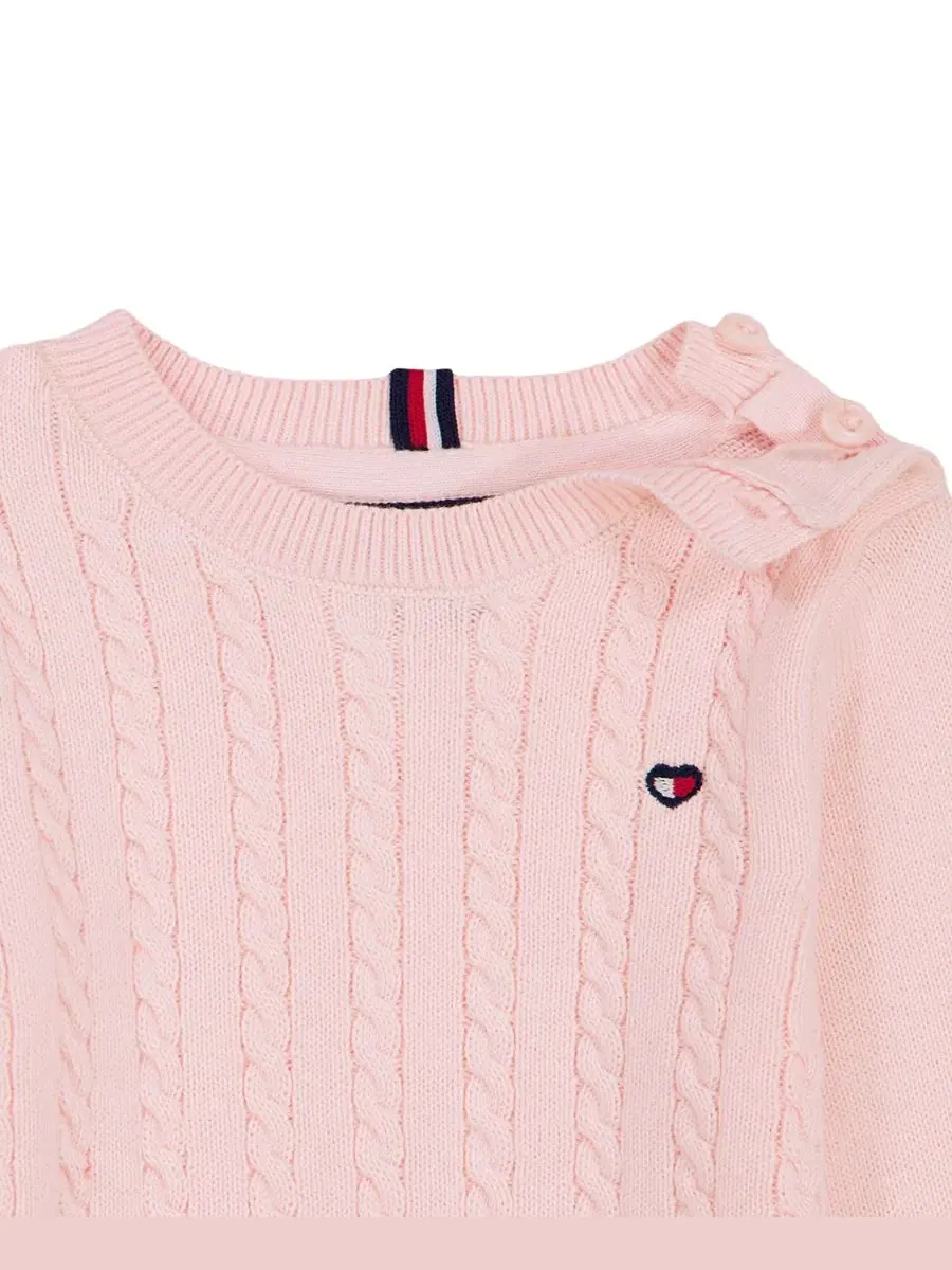Комплект из боди и шапки для новорожденных Tommy Hilfiger — изображение 5 из 5, розовый