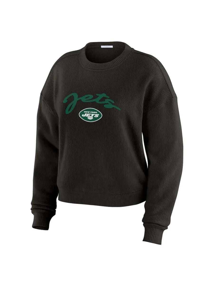 Комплект лонгслив и брюк с вышивкой New York Jets WEAR by Erin Andrews — изображение 2 из 5, черный