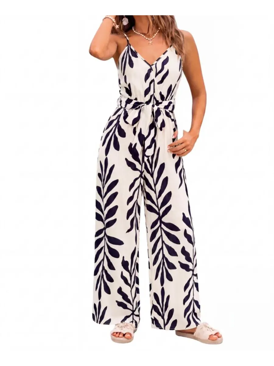 Комбинезон Fascination Tropical с запахом Cupshe