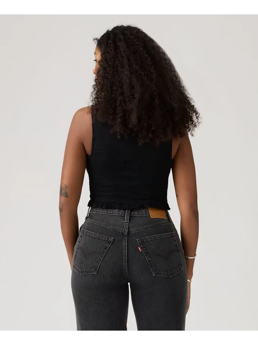 Блуза без рукавов с рюшами Teagan Mini Eyelet Levi's, Mini Eyelet Anthracite Night — 4