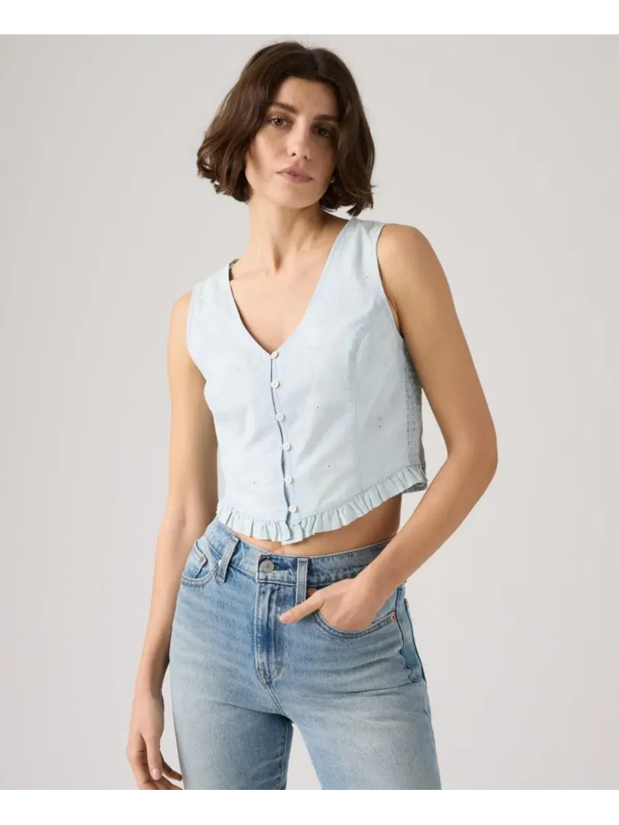 Блуза без рукавов с V-образным вырезом Teagan Mini Eyelet Levi's, Watch Me