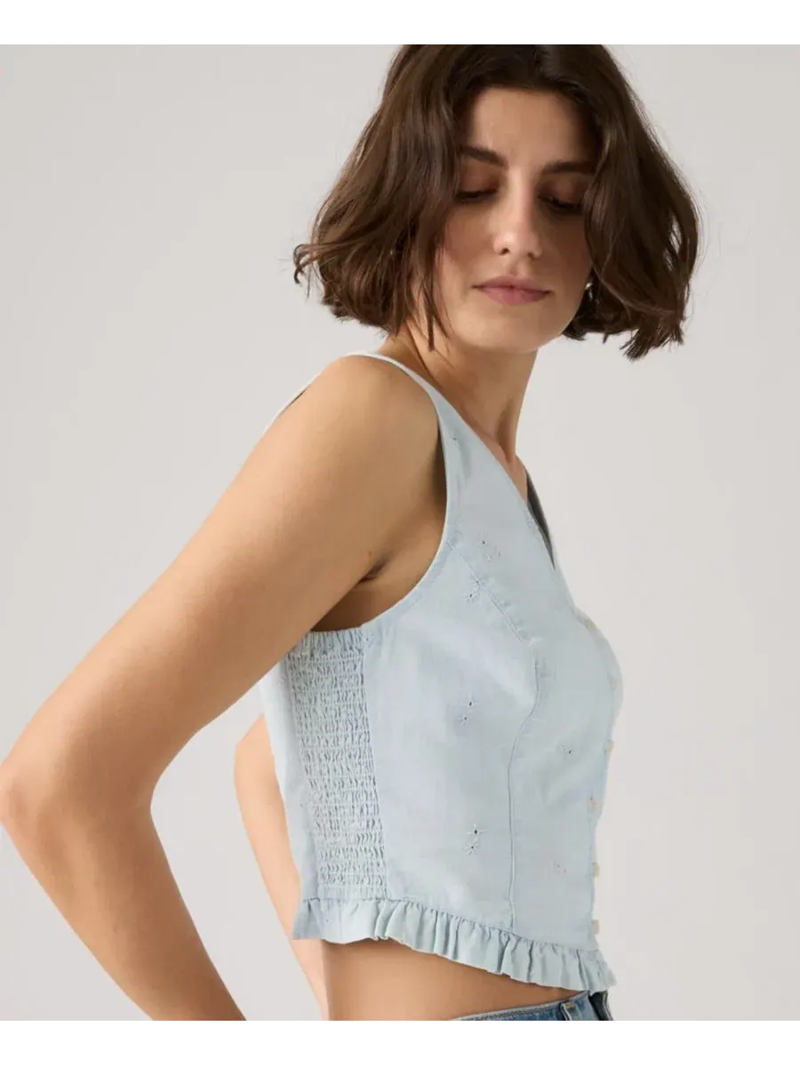 Блуза без рукавов с V-образным вырезом Teagan Mini Eyelet Levi's, Watch Me — 3
