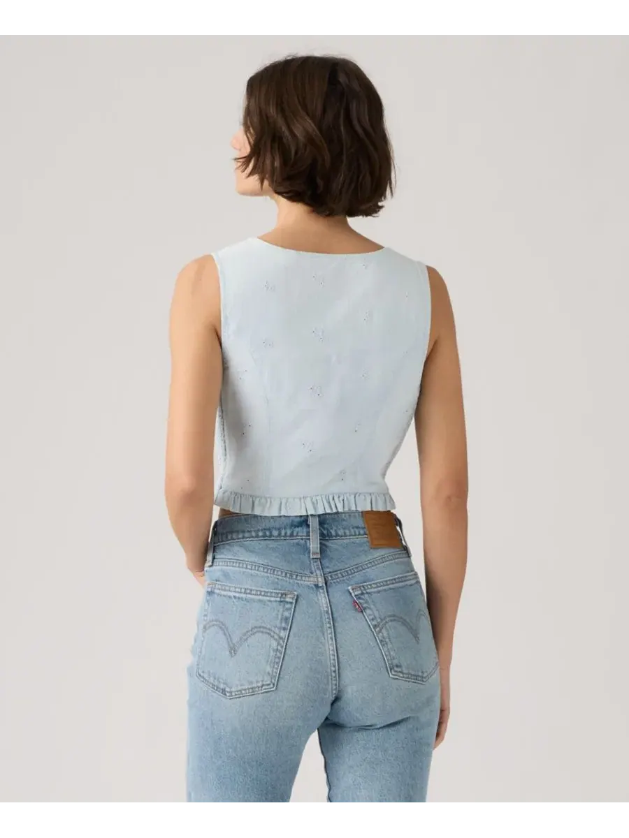 Блуза без рукавов с V-образным вырезом Teagan Mini Eyelet Levi's, Watch Me — 4