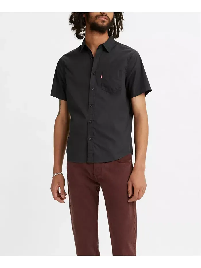 Мужская классическая рубашка с коротким рукавом и одним карманом, Regular Fit Levi's