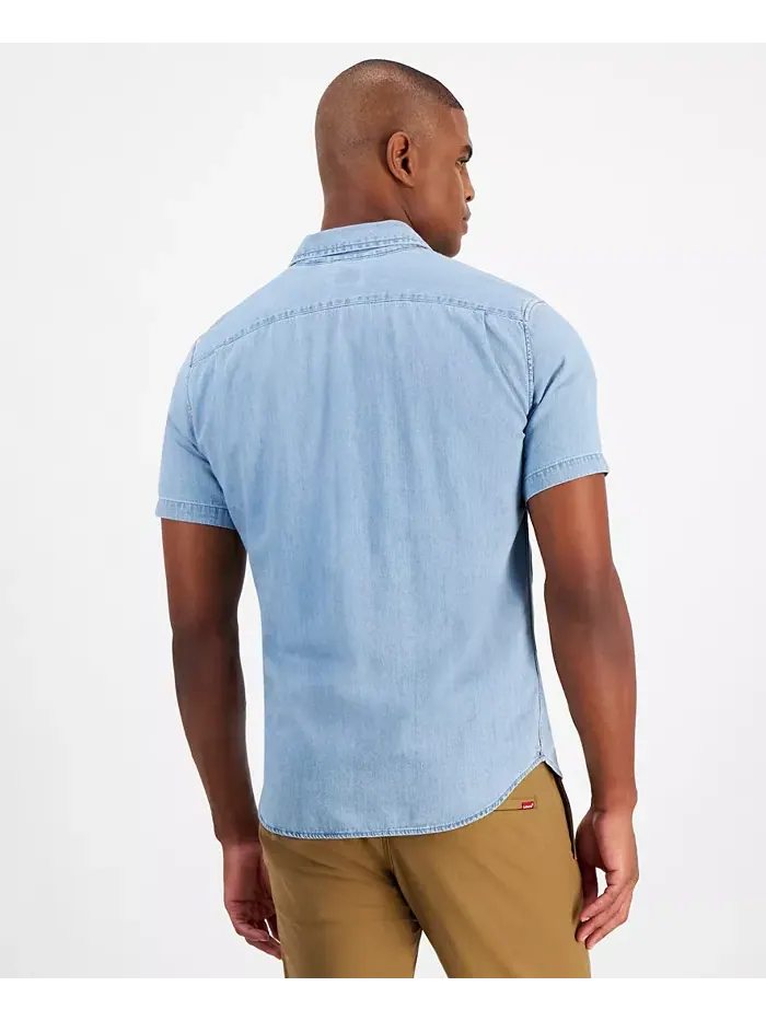 Мужская классическая рубашка с коротким рукавом и одним карманом, Regular Fit Levi's — изображение 3 из 5