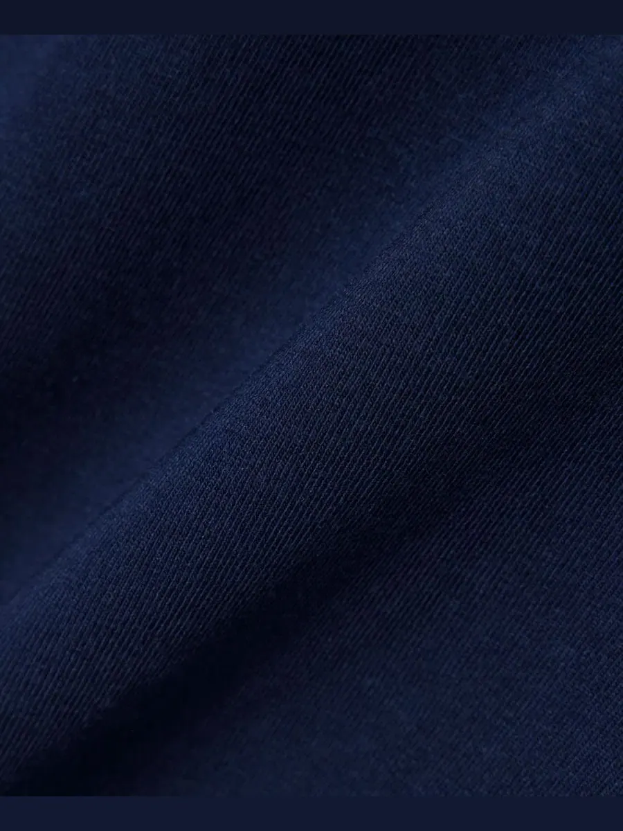 Комплект мужской Lacoste футболка и пижамные штаны, хлопок — изображение 7 из 7, темно-синий синий/белый