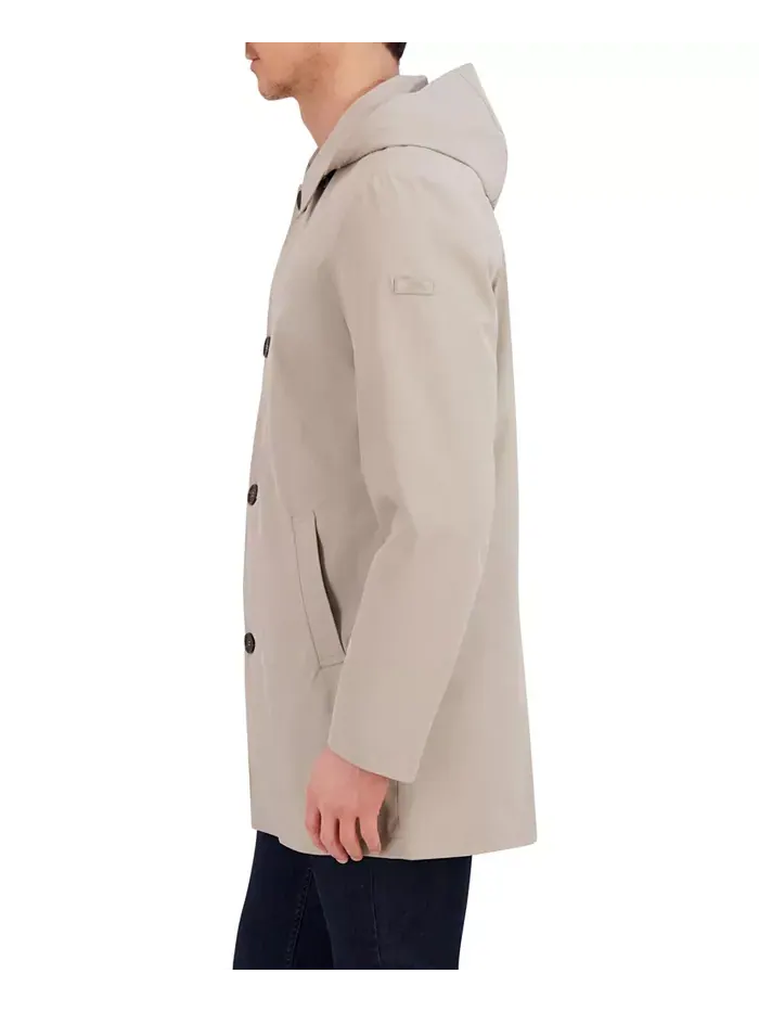 Мужское дождевое пальто Rain Tek Transitional с отстегивающимся капюшоном Vince Camuto — изображение 2 из 8, цементный