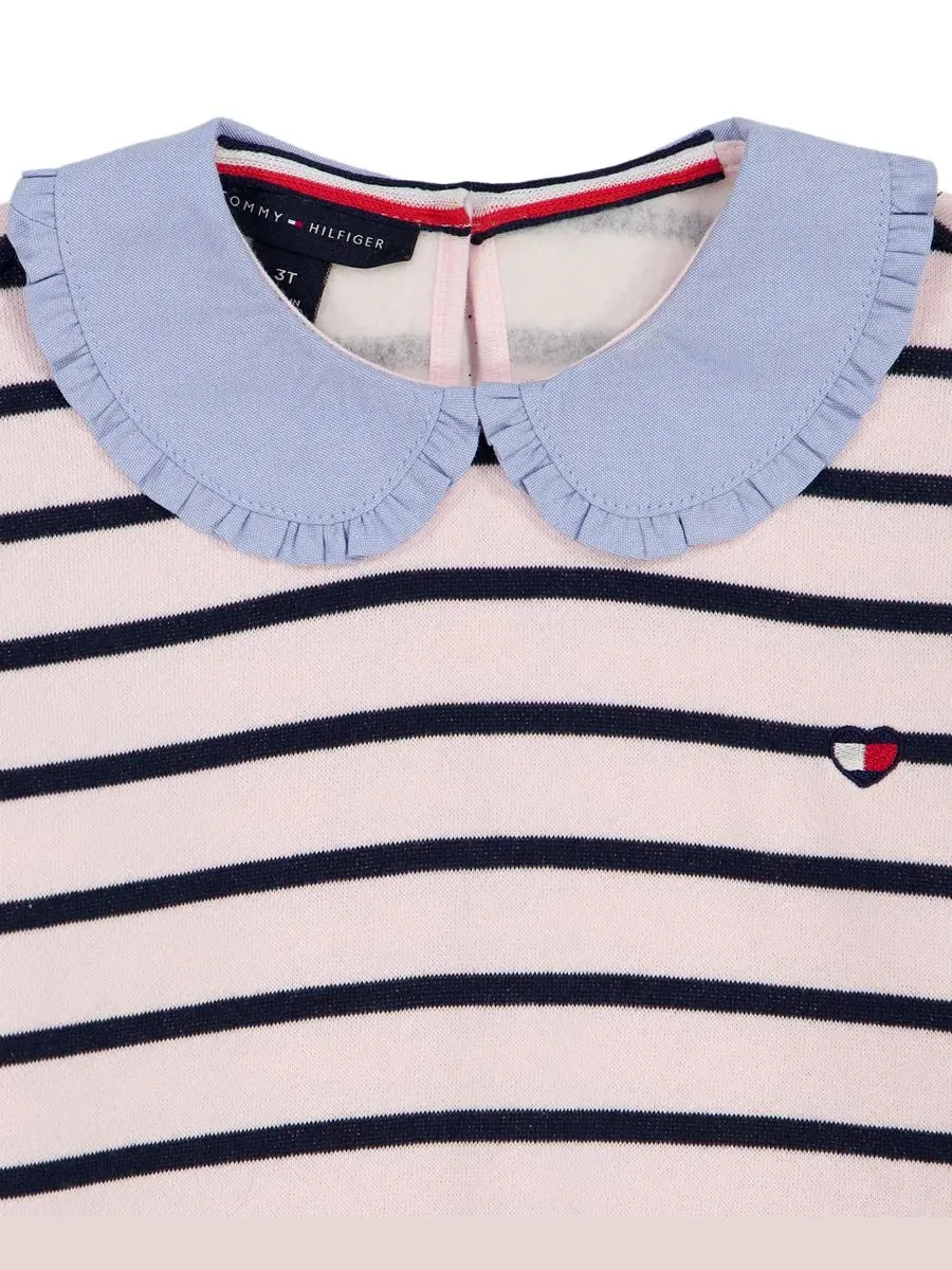 Детский комплект из топа и брюк с длинным рукавом, с принтом Tommy Hilfiger — изображение 3 из 5, розовый/темно-синий