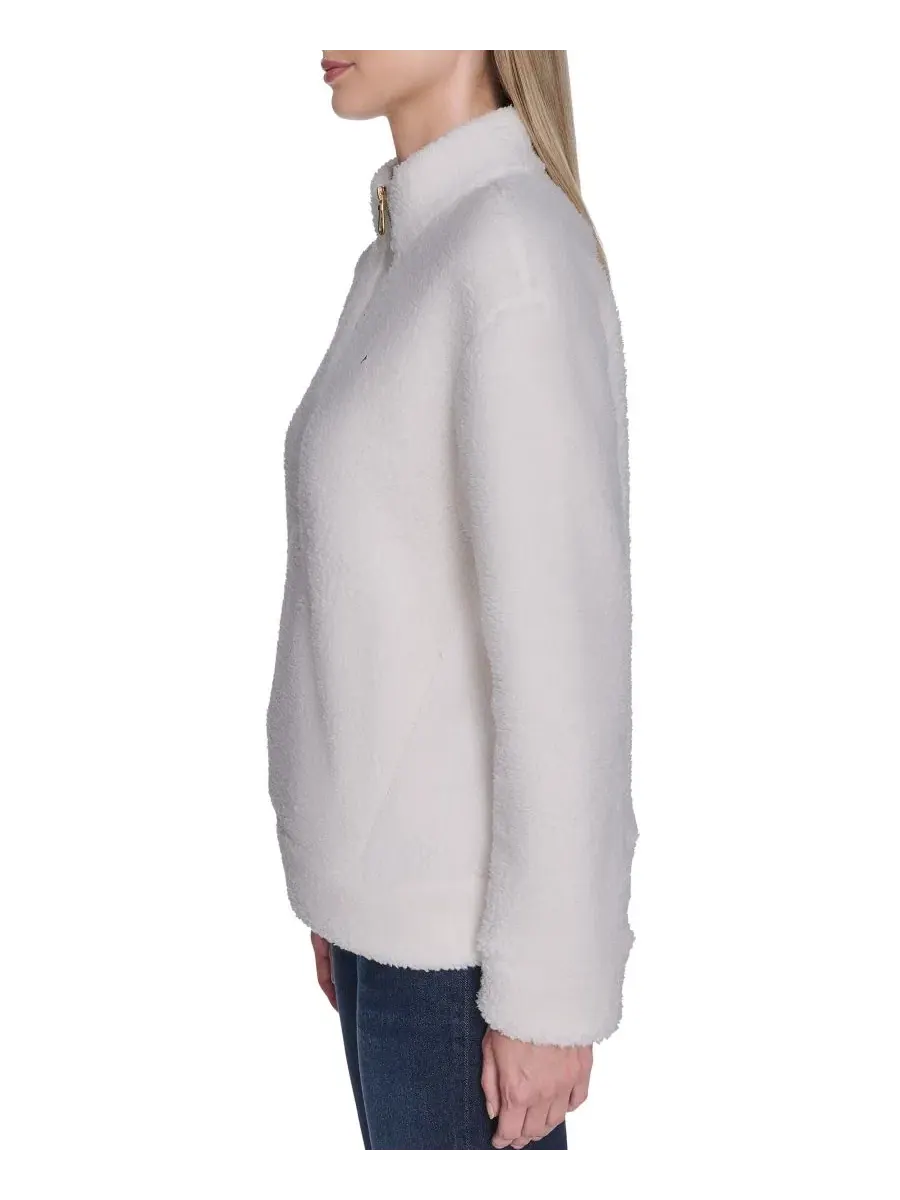 Женская куртка из флиса с высоким воротником Soft Ivory Nautica — изображение 3 из 5, слоновая кость