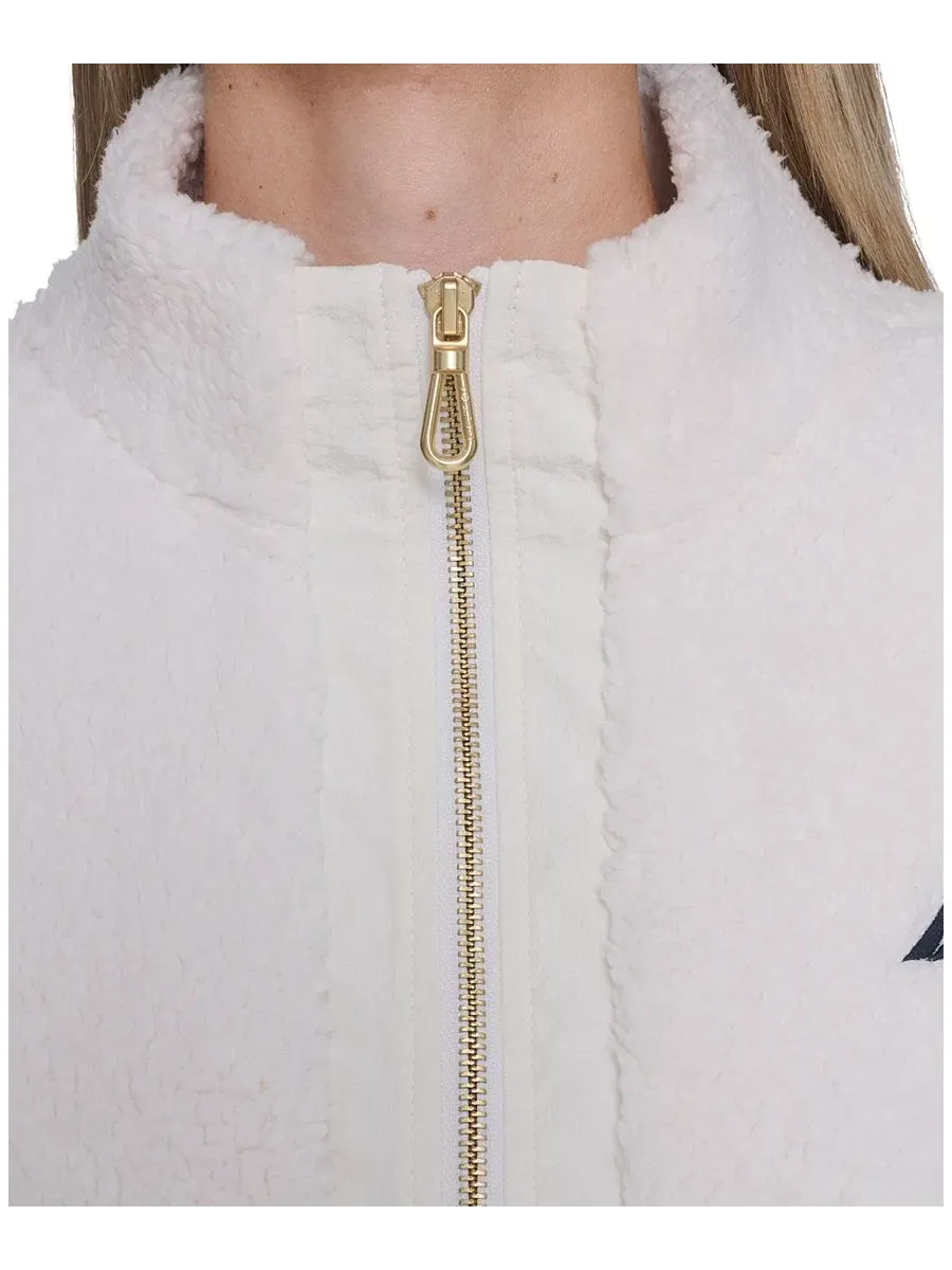 Женская куртка из флиса с высоким воротником Soft Ivory Nautica — изображение 4 из 5, слоновая кость