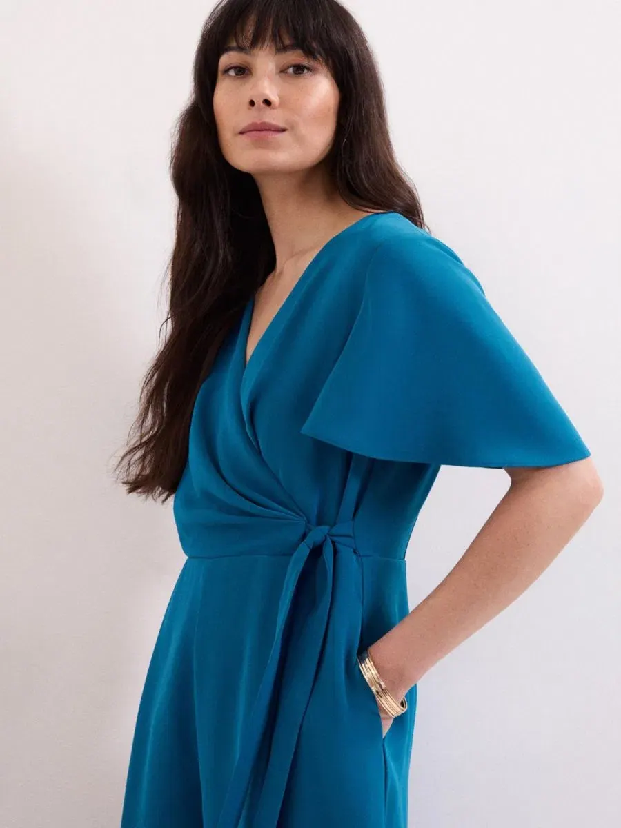 Женский комбинезон Julissa V-Neck с V-образным вырезом Phase Eight — изображение 4 из 6, синий
