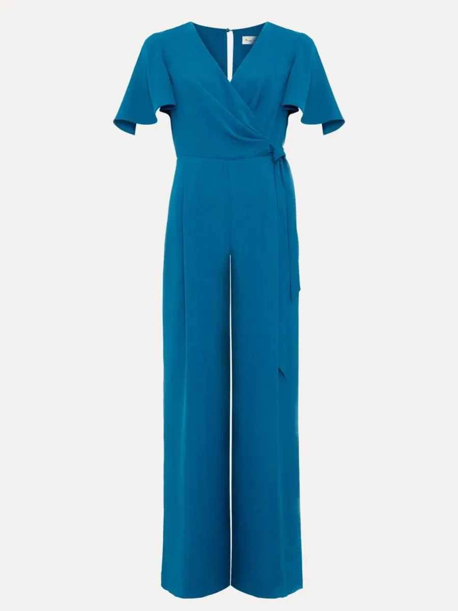 Женский комбинезон Julissa V-Neck с V-образным вырезом Phase Eight — изображение 6 из 6, синий