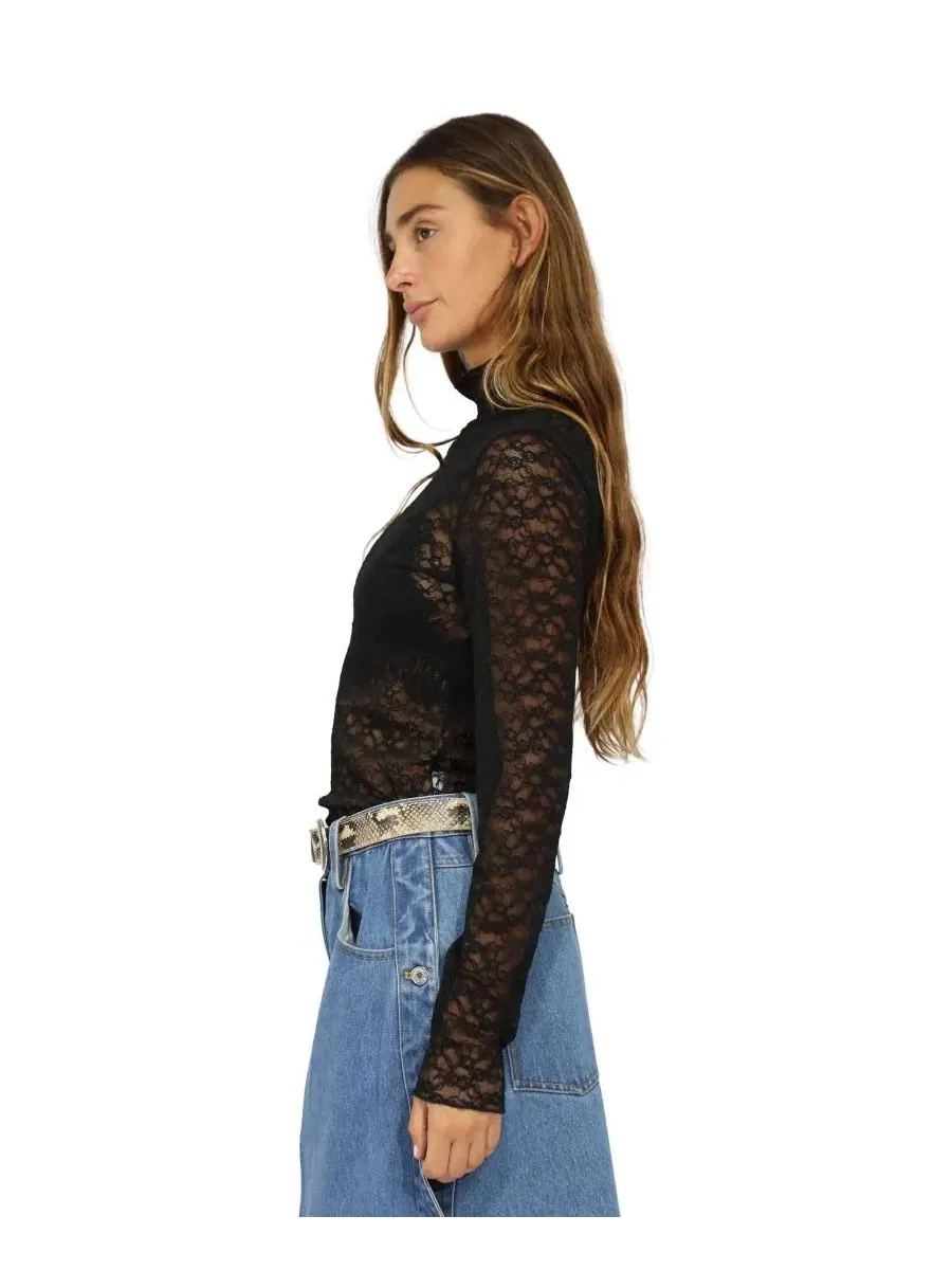 Кружевная блузка Fairy Girl Lace Top Belle & Bloom — изображение 3 из 5, черный