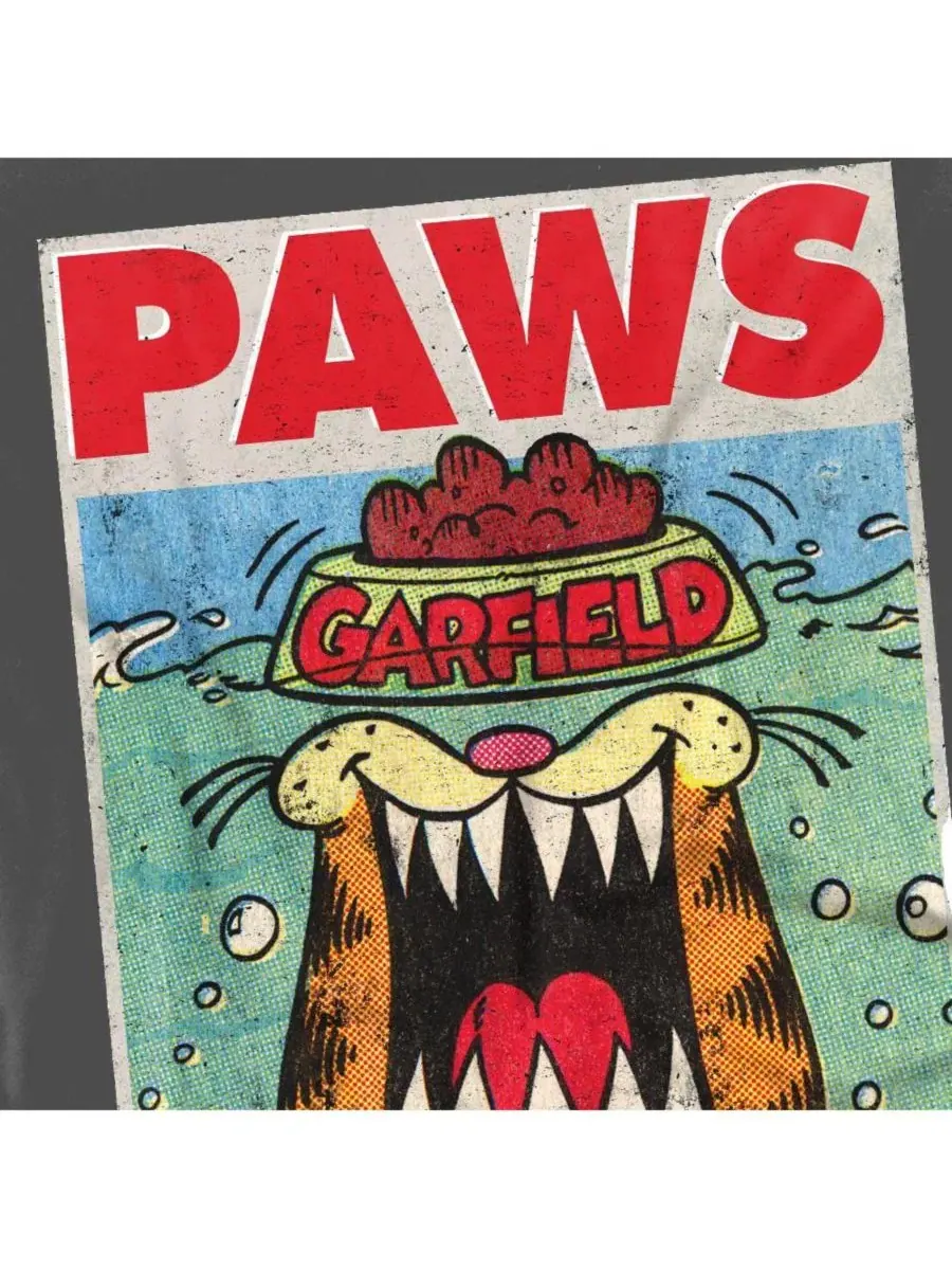 Футболка с принтом Paws Garfield — изображение 3 из 3, черный