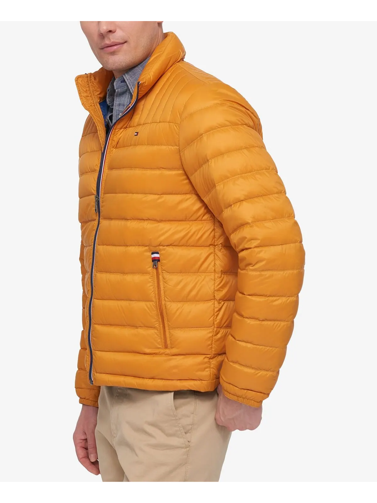 Куртка Tommy Hilfiger Packable Quilted Puffer — изображение 3 из 4, желтый золотистый