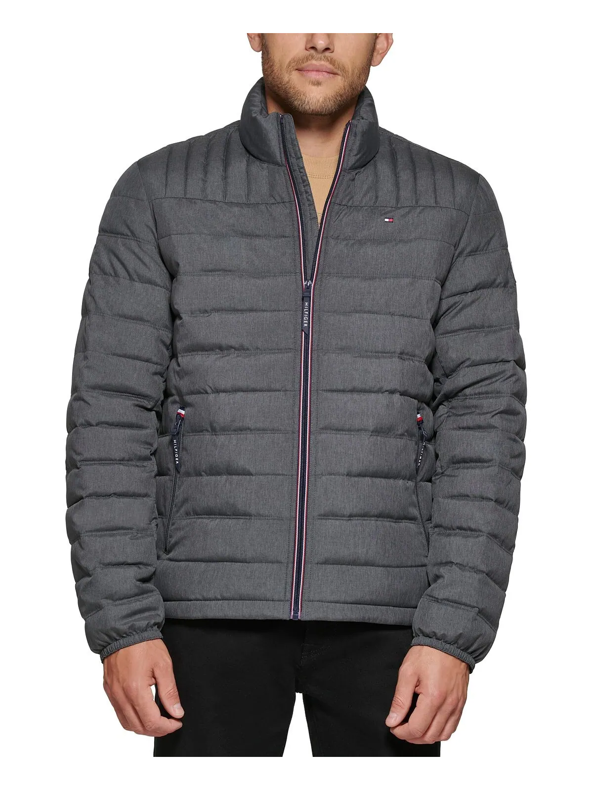 Куртка Tommy Hilfiger Packable Quilted Puffer — изображение 4 из 11, темно-серый