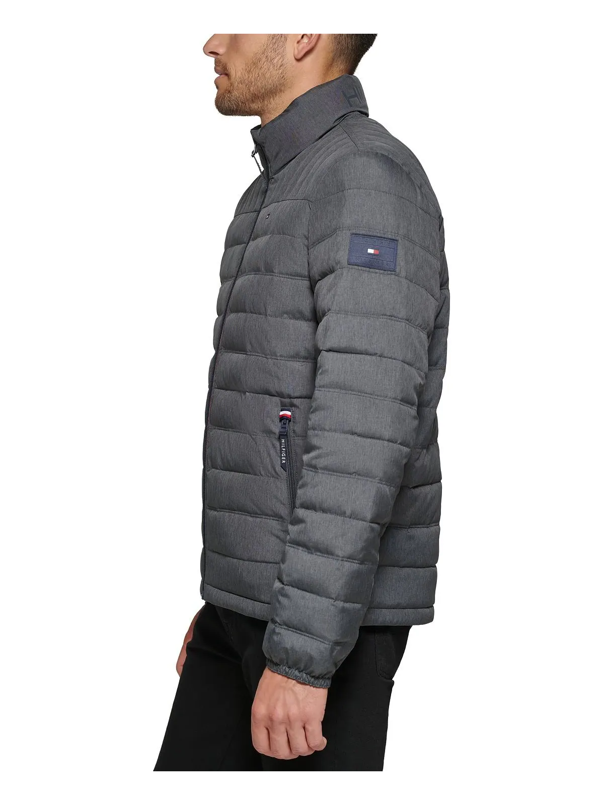 Куртка Tommy Hilfiger Packable Quilted Puffer — изображение 5 из 11, темно-серый