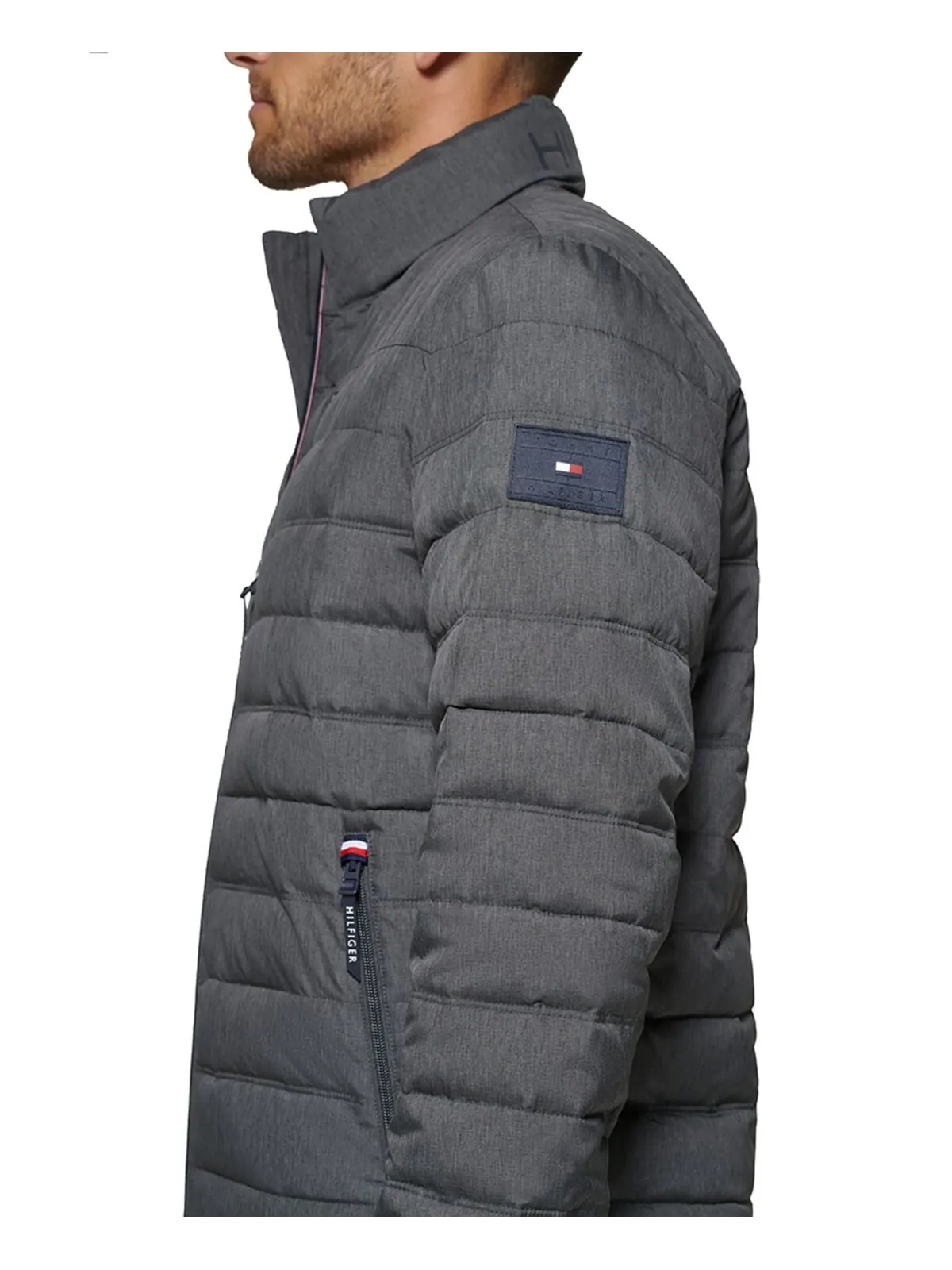Куртка Tommy Hilfiger Packable Quilted Puffer — изображение 6 из 11, темно-серый
