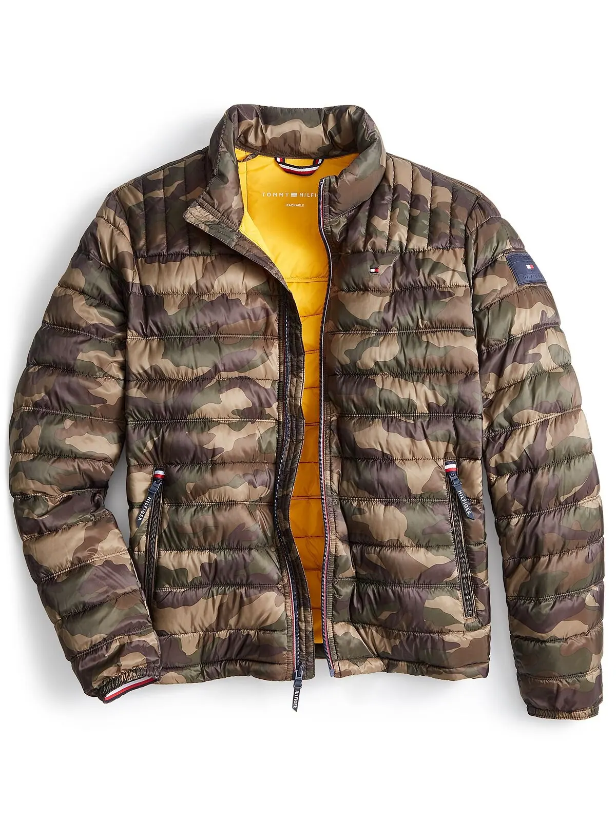 Куртка Tommy Hilfiger Packable Quilted Puffer — изображение 1 из 8, камуфляж