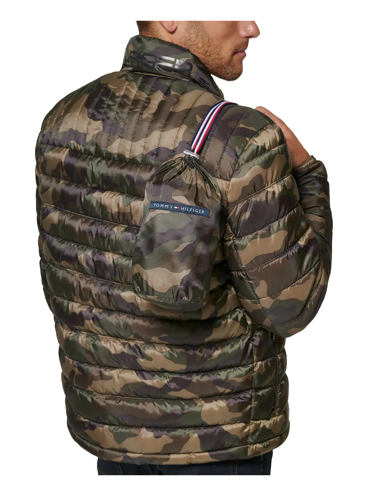 Куртка Tommy Hilfiger Packable Quilted Puffer — изображение 7 из 8, камуфляж