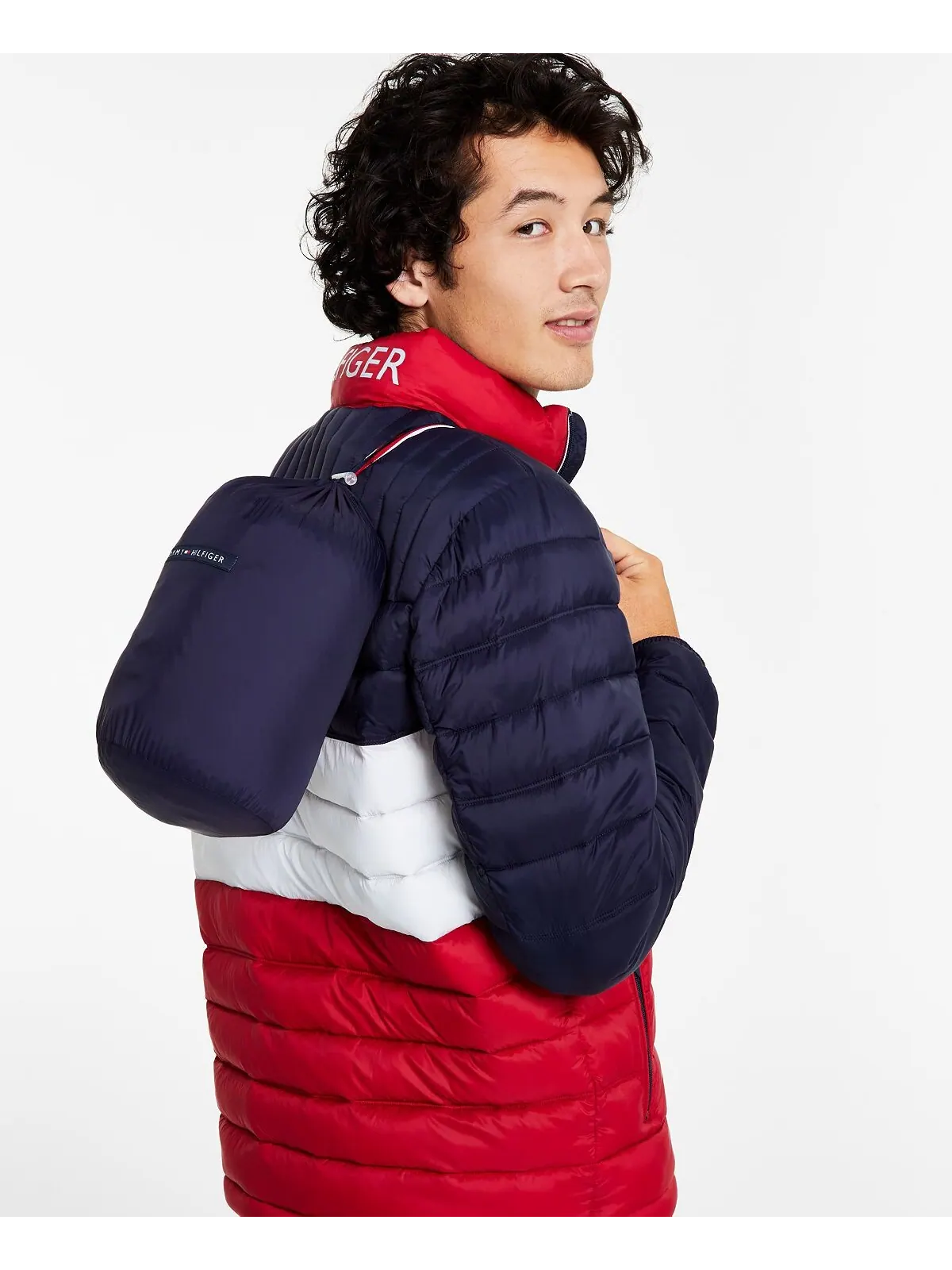 Куртка Tommy Hilfiger Packable Quilted Puffer — изображение 4 из 8, красный