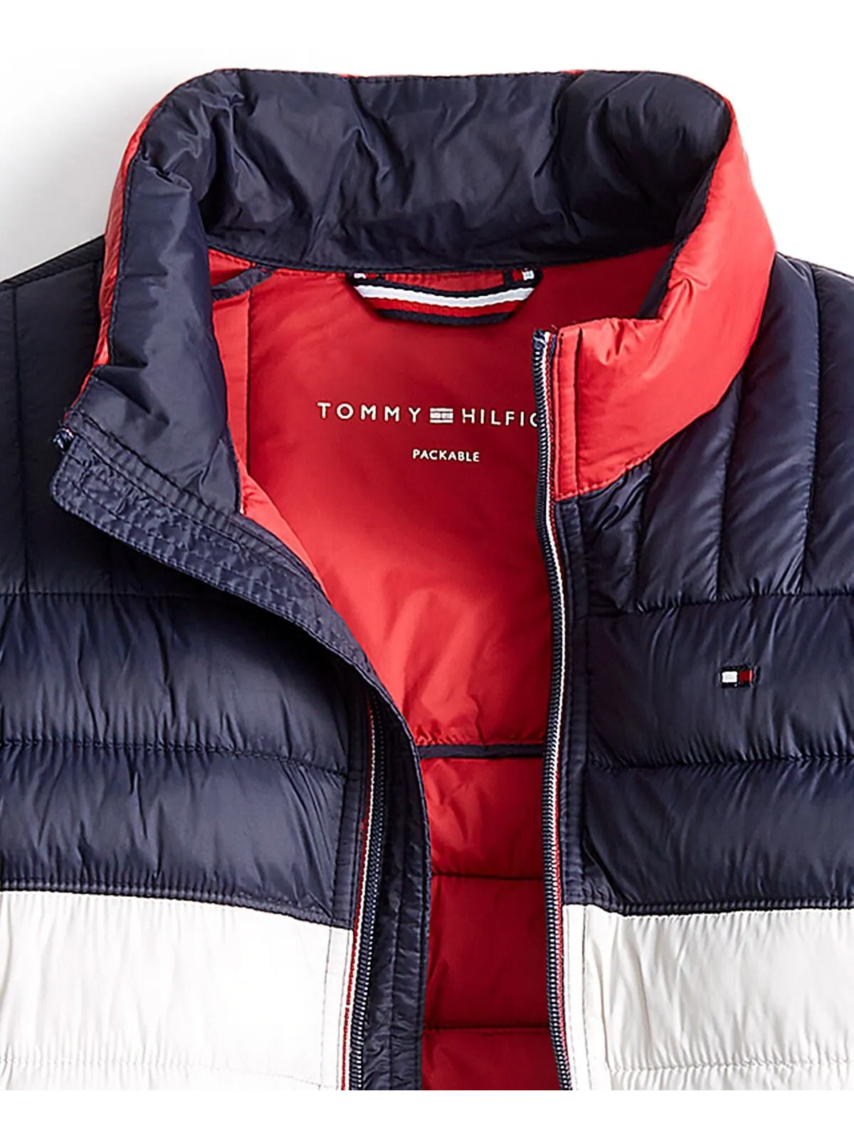 Куртка Tommy Hilfiger Packable Quilted Puffer — изображение 5 из 8, красный
