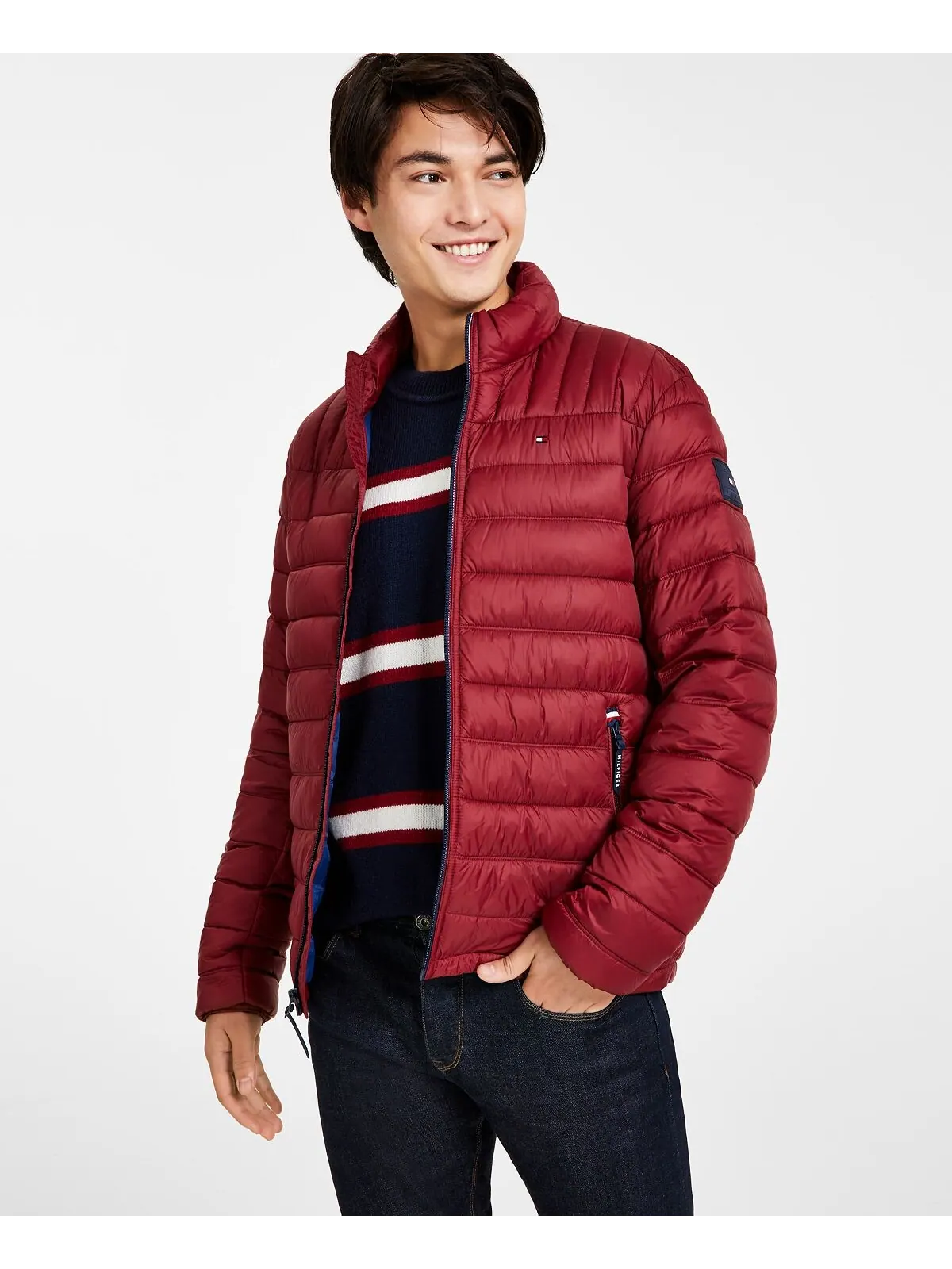 Куртка Tommy Hilfiger Packable Quilted Puffer — изображение 2 из 5, красный