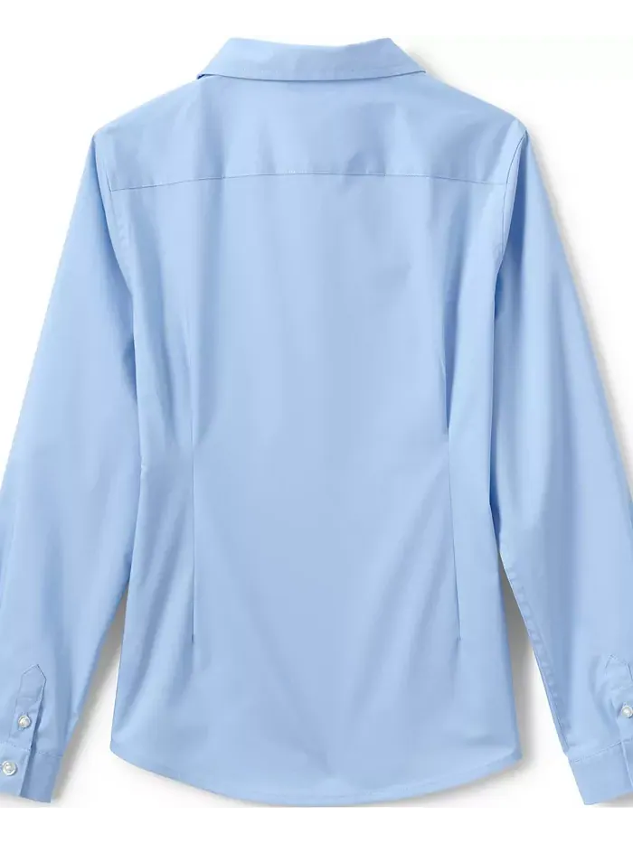 Блузка с длинным рукавом Big Girls No Gape Stretch Lands' End — 2