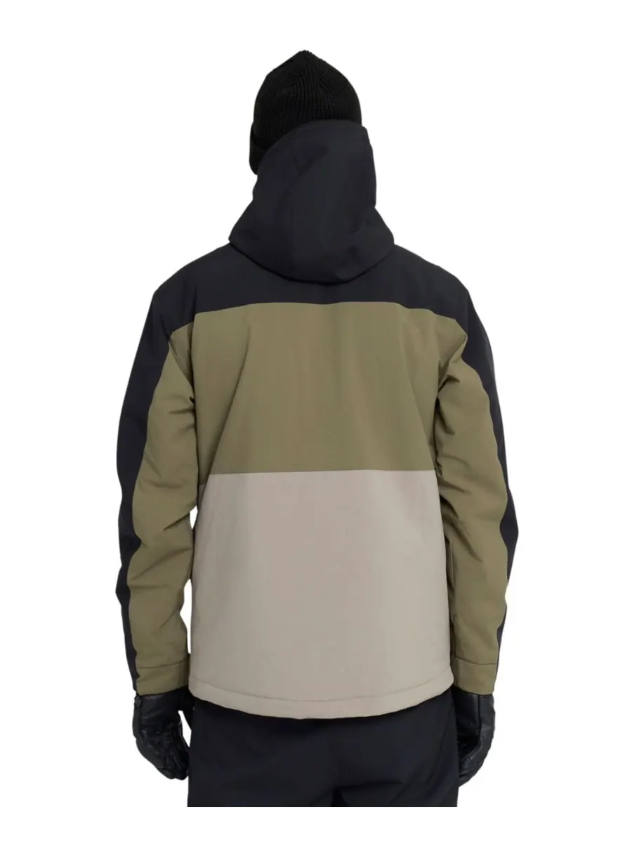 Мужская куртка с длинными рукавами и застежкой-молнией Quiksilver — изображение 10 из 10, черный