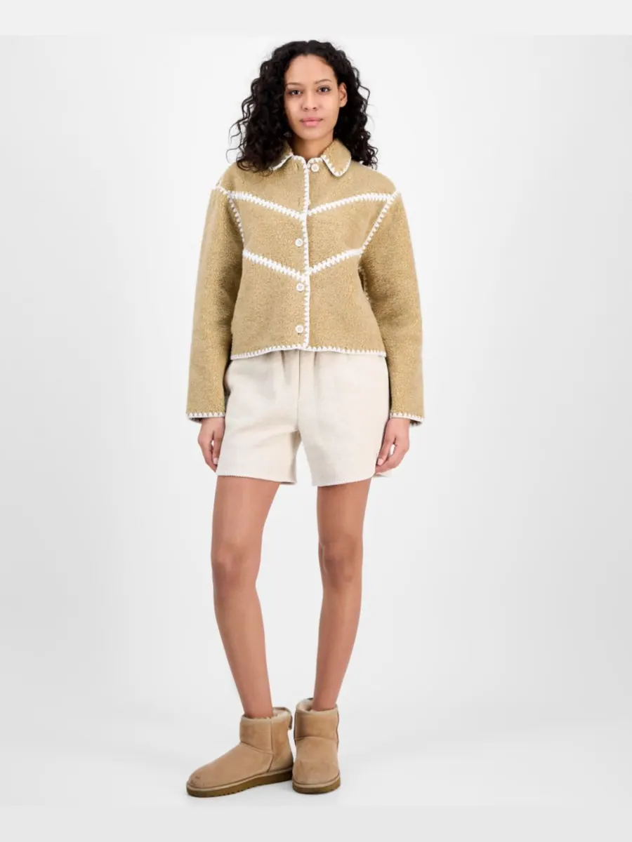 Женская куртка UGG Ellison Fluff Shell UGG — изображение 2 из 4, песочный