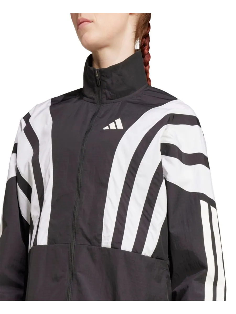 Женская беговая куртка Zero Archive Adidas — изображение 2 из 4, черный