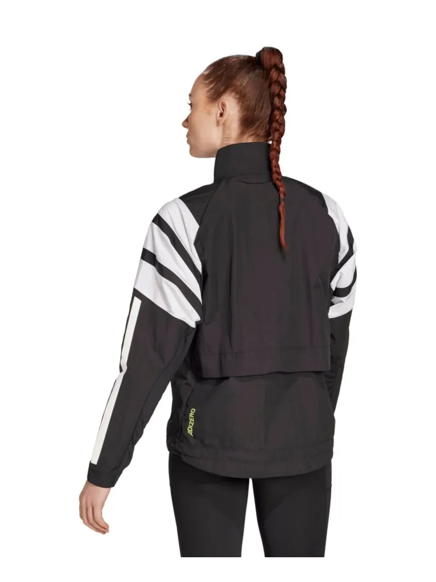 Женская беговая куртка Zero Archive Adidas — изображение 3 из 4, черный