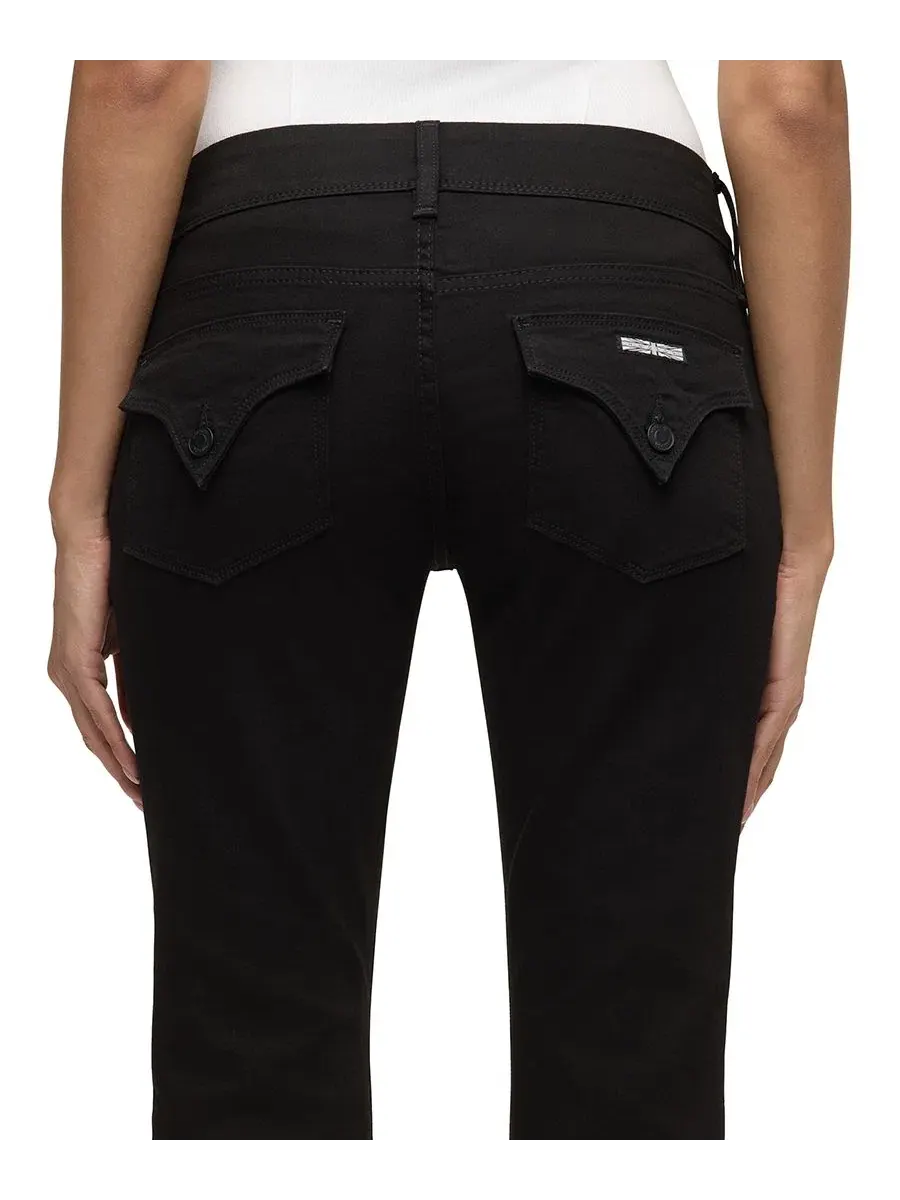 Джинсы с расклешенным кроем Beth Mid-Rise Baby Bootcut Hudson Jeans — изображение 4 из 6, черный