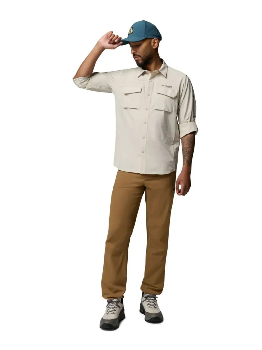 Мужская рубашка Columbia Silver Ridge Elite Long-Sleeve Woven — изображение 2 из 7, серый