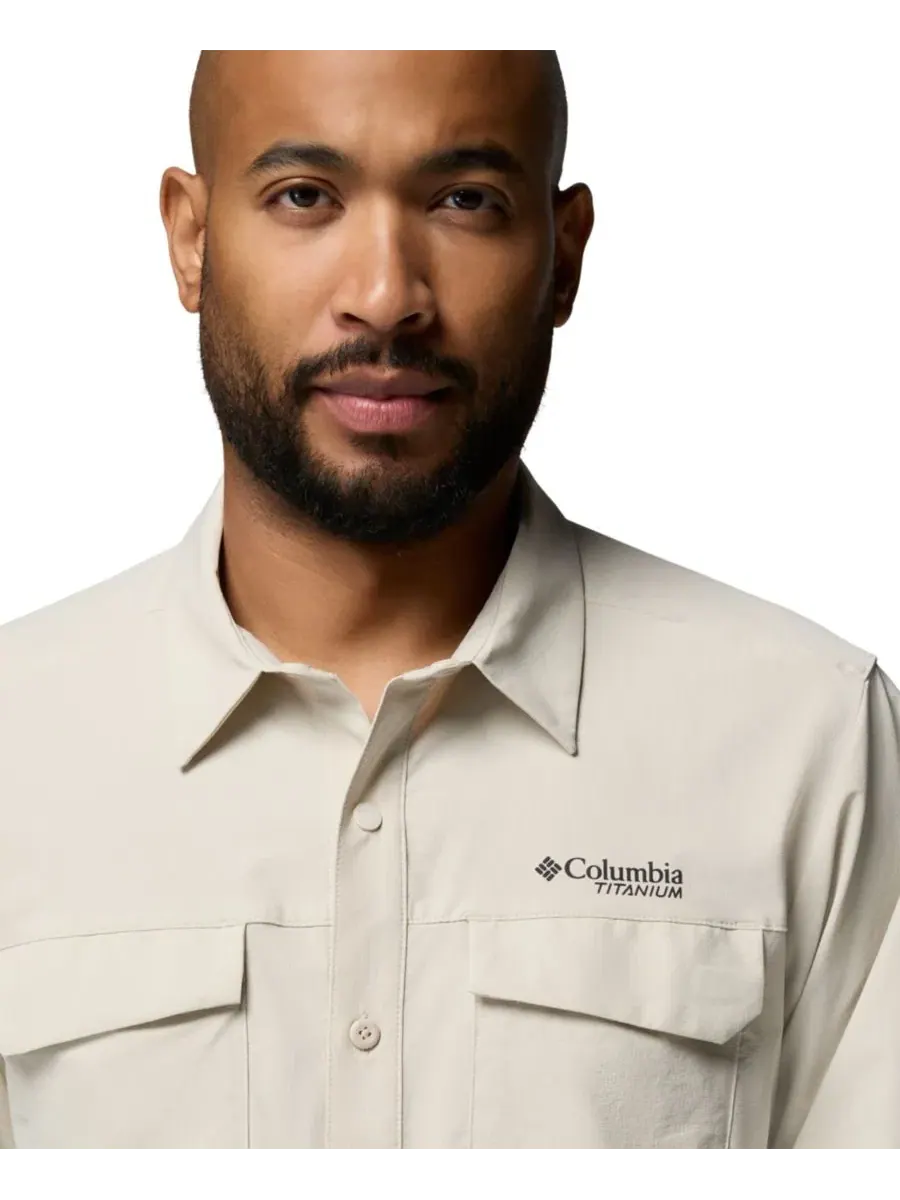 Мужская рубашка Columbia Silver Ridge Elite Long-Sleeve Woven — изображение 3 из 7, серый