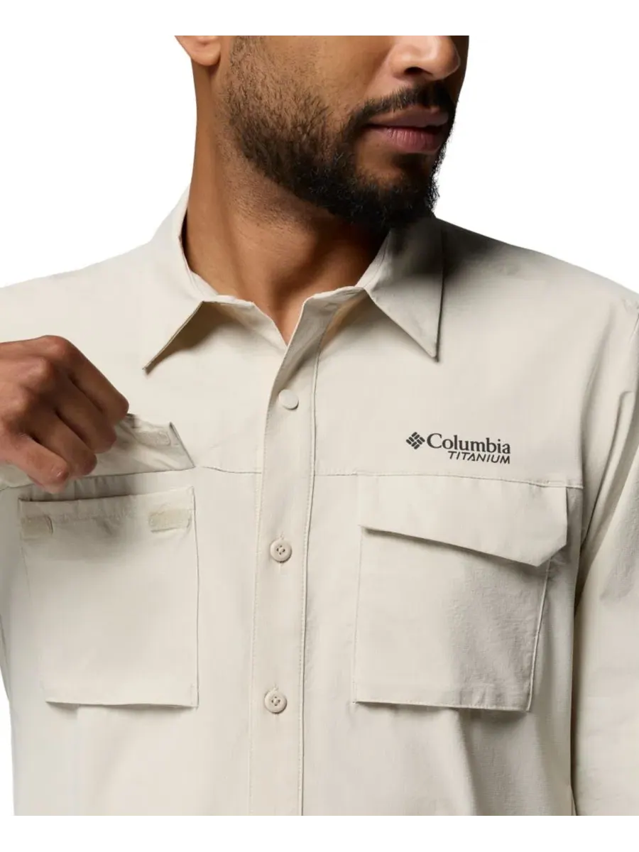 Мужская рубашка Columbia Silver Ridge Elite Long-Sleeve Woven — изображение 4 из 7, серый