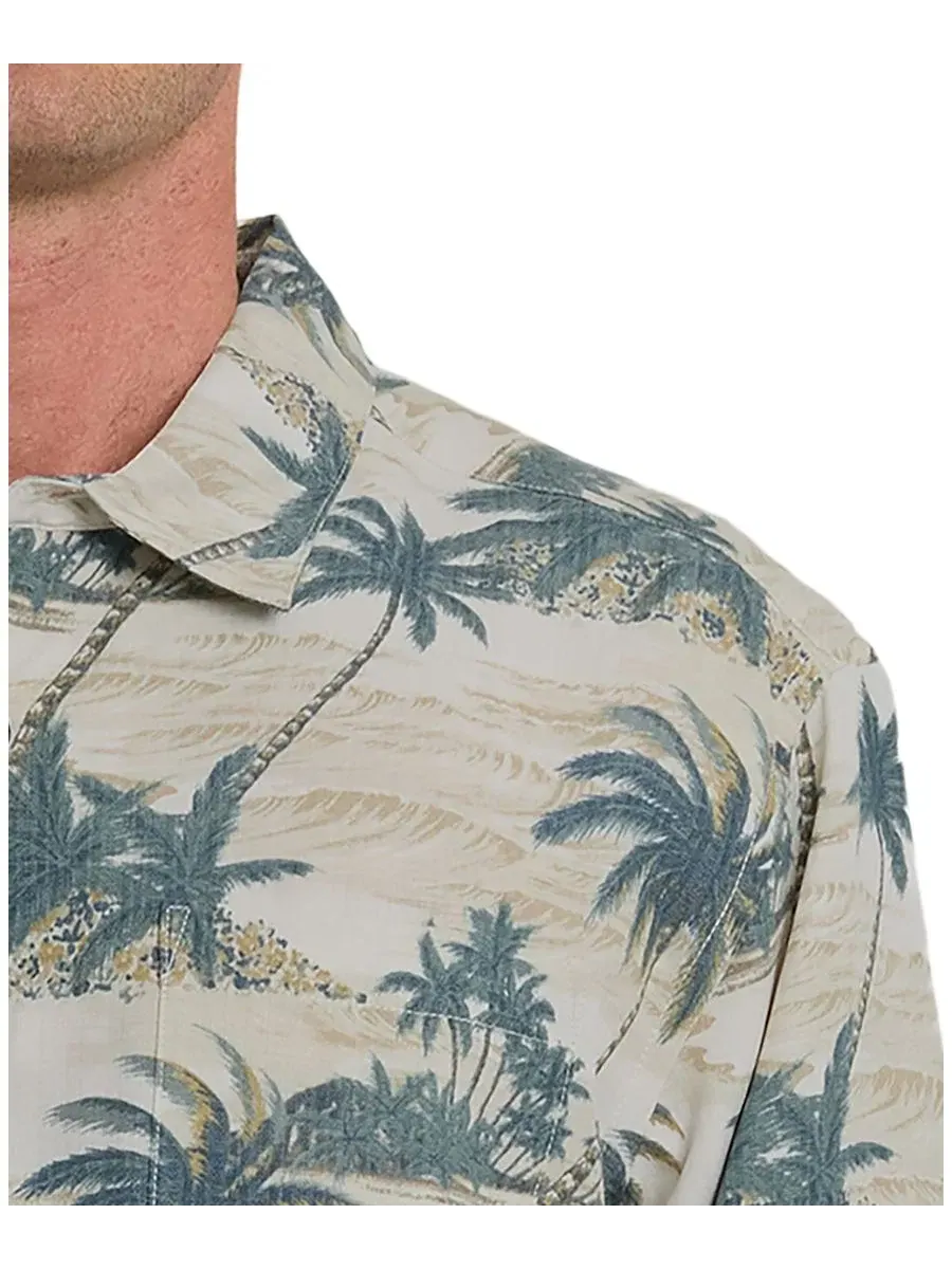 Рубашка с коротким рукавом Island Vues Print Quiksilver Waterman — изображение 2 из 3, лунный свет