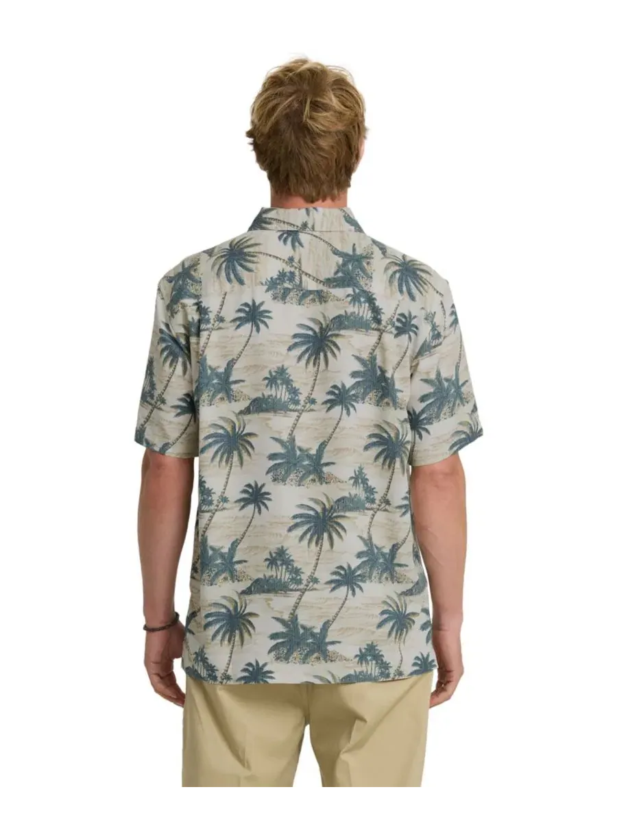 Рубашка с коротким рукавом Island Vues Print Quiksilver Waterman — изображение 3 из 3, лунный свет