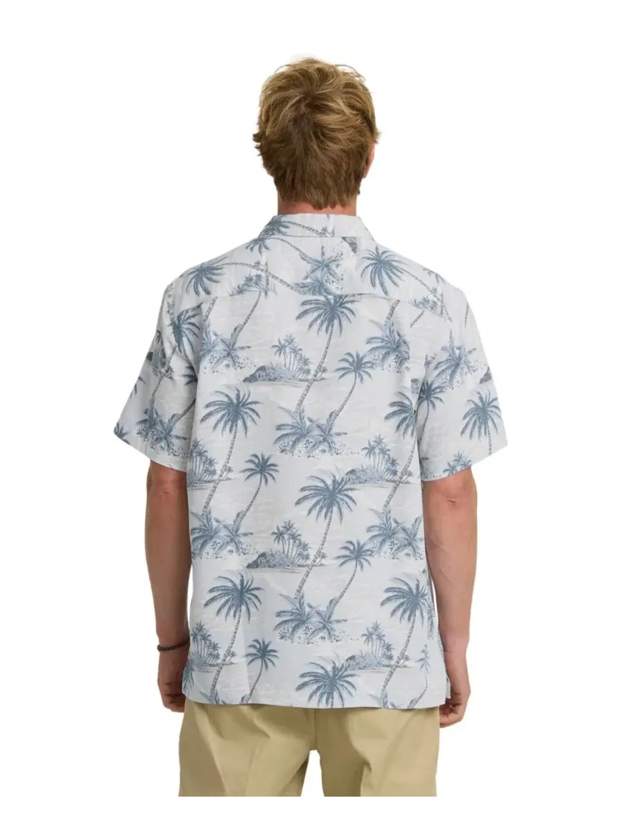 Рубашка с коротким рукавом Island Vues Print Quiksilver Waterman — изображение 3 из 3, белый